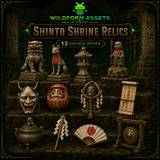 Shinto Shrine Relics - Japanese Temple & Ritual Props