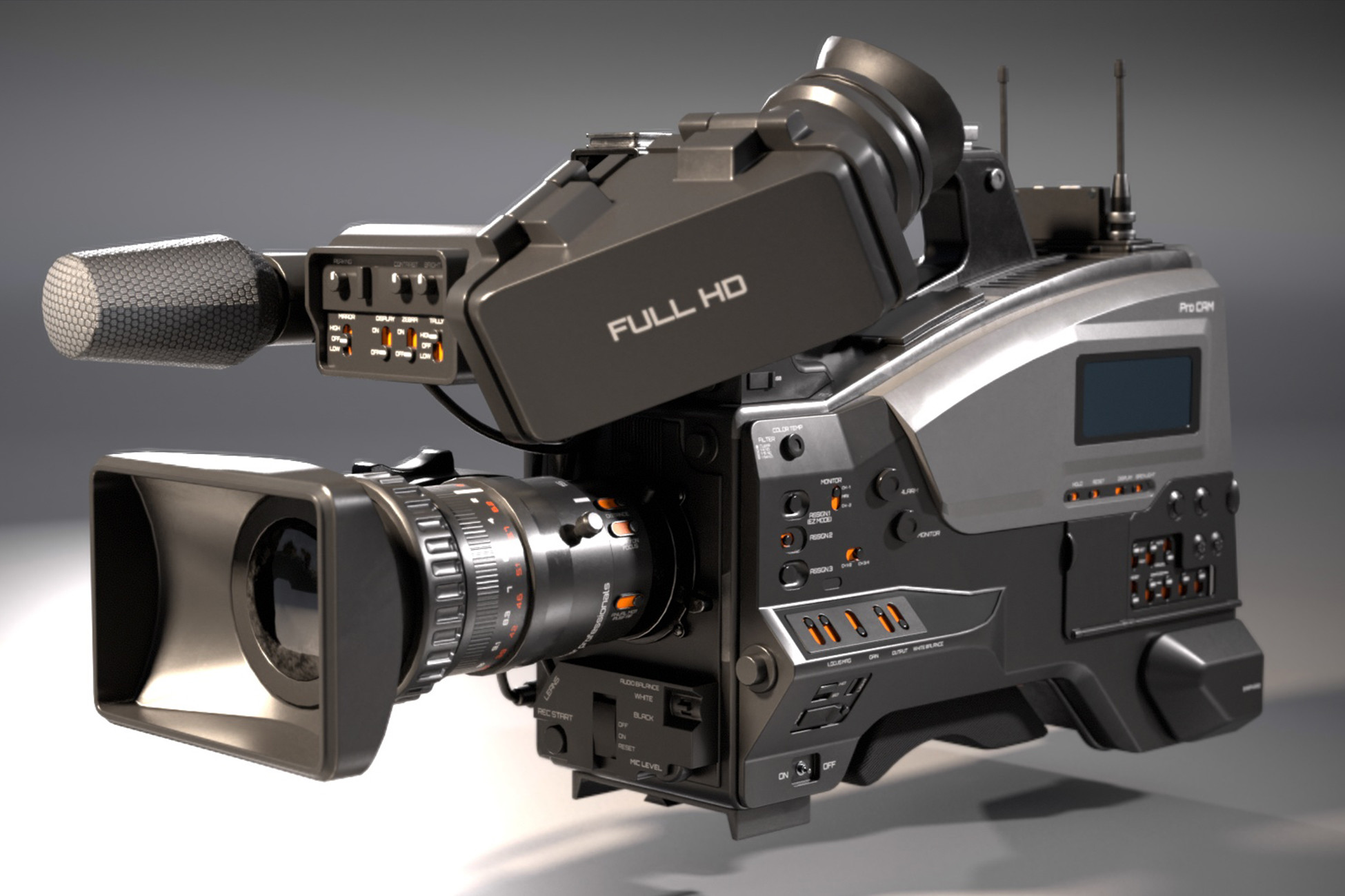 Professional Broadcast Camera | 3D Props | Unity Asset Store