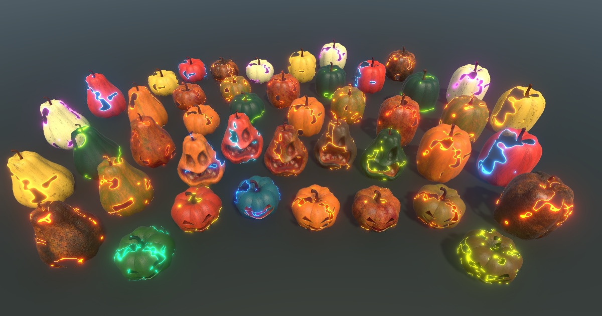 Dissolvable Pumpkins (Halloween Pack) | 3D Props | Unity Asset Store