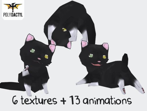 Lowpoly Toon Cats | 3D Animals | Unity Asset Store
