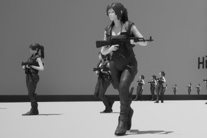 Female Rifle Movement Animation