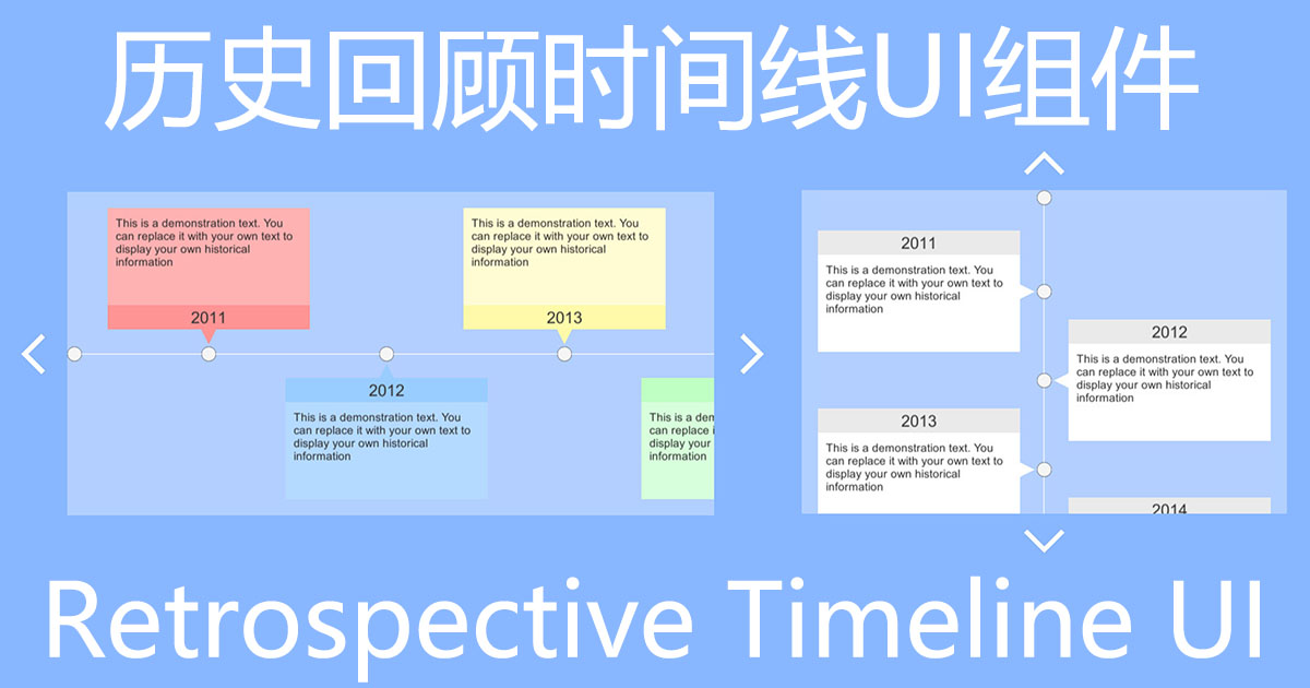 Retrospective Timeline UI GUI Tools Unity Asset Store