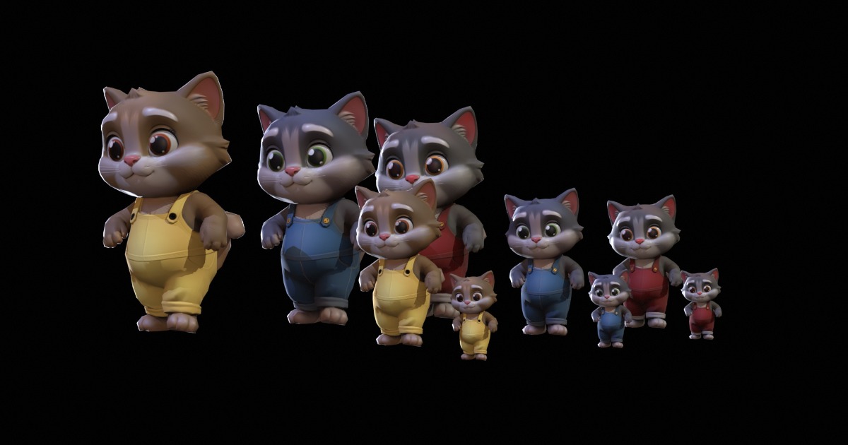 Cats1Pack2 | 3D Animals | Unity Asset Store