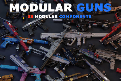 Modular Guns - Customizable Animated Weapon Pack
