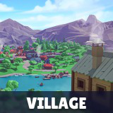 Village - Low Poly 3D Models Pack