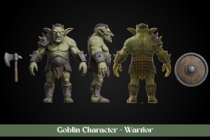 Stylized Goblin Character - Warrior