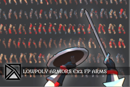 Lowpoly Modular Armors Ex2- First Person Arms - MEDIEVAL FANTASY SERIES