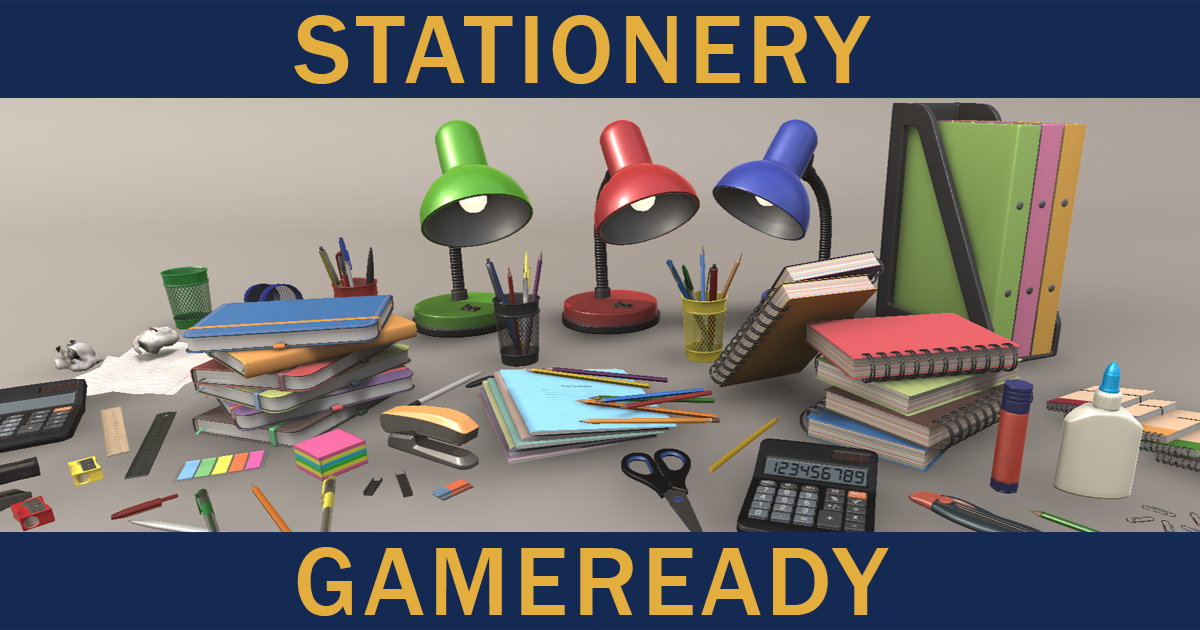 Stationery | 3D Props | Unity Asset Store