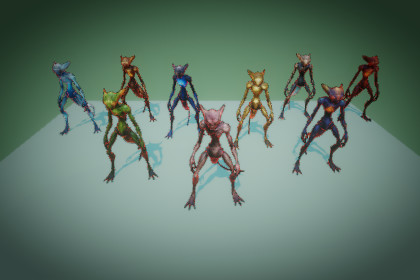 Fantasy Monster 3D Model 06 - Game Ready - PixeliusVita