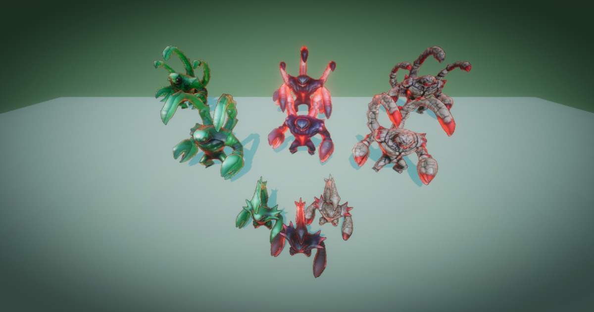 Fantasy Monster Evolution Pack 16-17–18 – Game Ready Creatures ...
