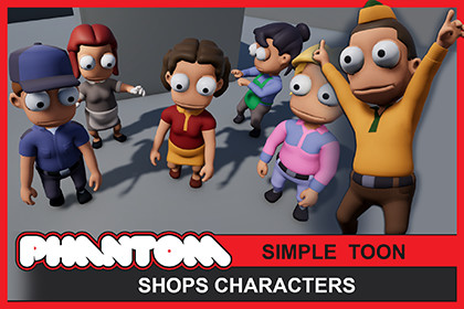 SIMPLE TOON - Shops Characters