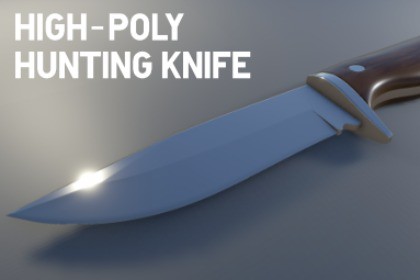High-Poly Hunting Knife