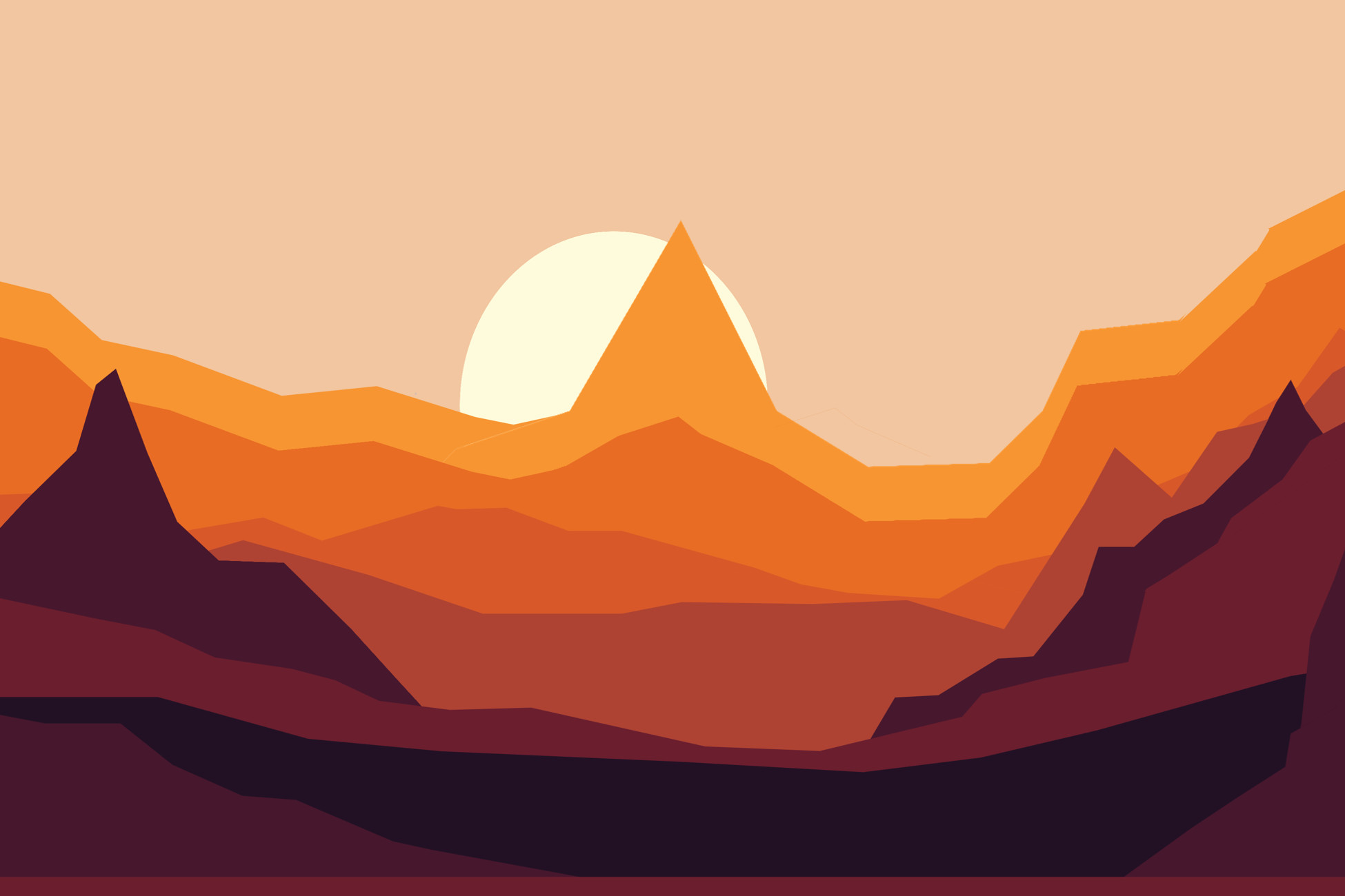 4K Parallax Minimalist Mountain Background | Sprite Management | Unity ...