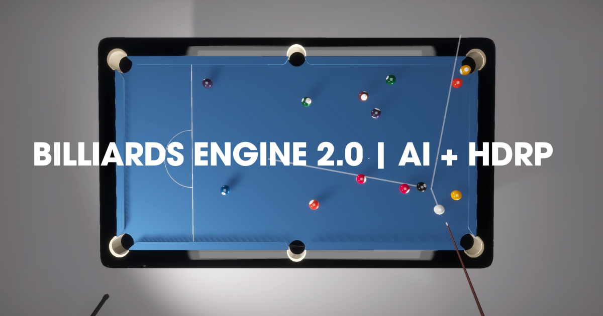 Billiards Engine 2.0 | AI + HDRP | Grown Assets | Packs | Unity Asset Store