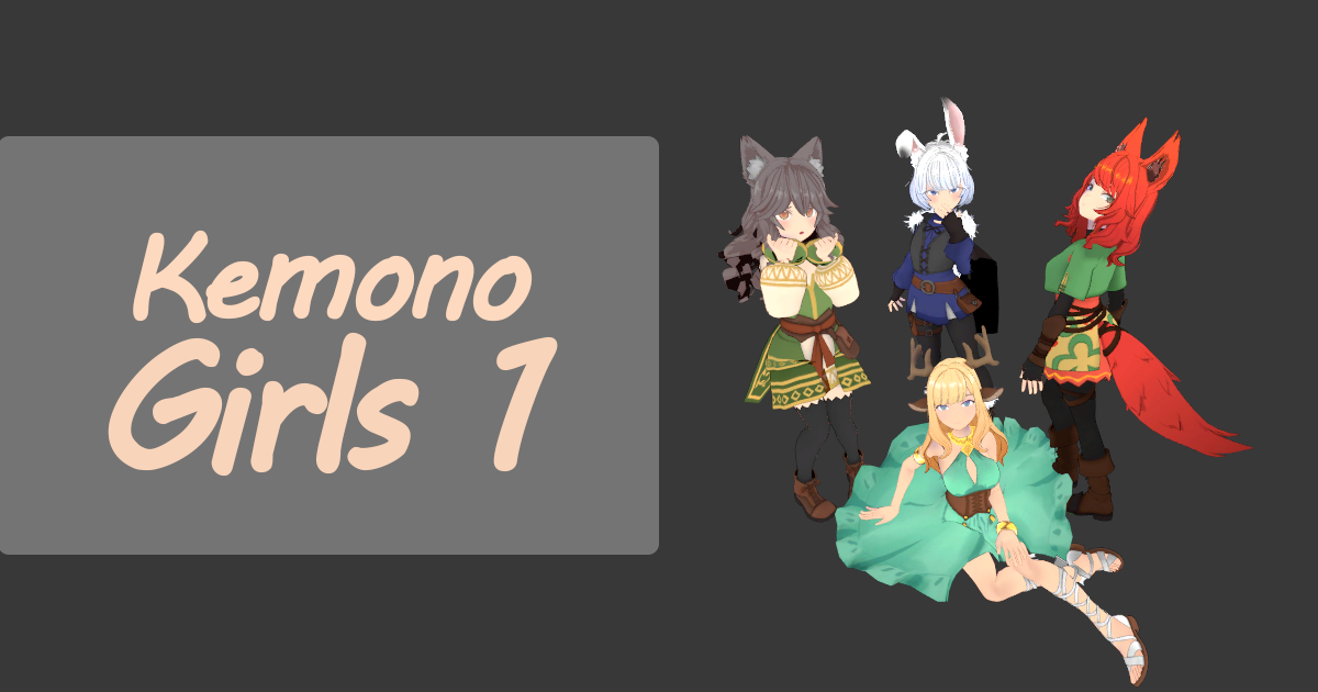 Kemono Anime Girls Pack 1 Characters Unity Asset Store kemono-anime-girls-pack-1-characters-unity-asset-store