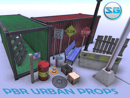 Urban Props | 3D 外观 | Unity Asset Store