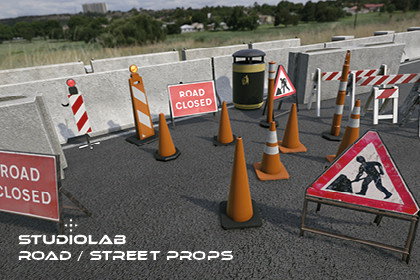 Road Cones, Barriers & Street Props