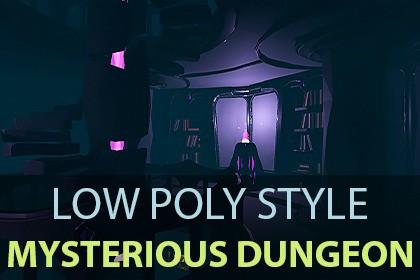 Low Poly Style Mysterious Dungeon