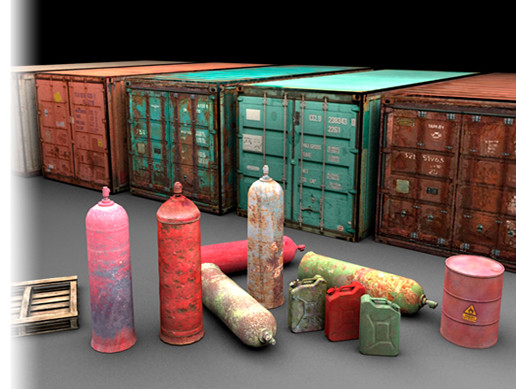 Containers Pack | 3D Industrial | Unity Asset Store