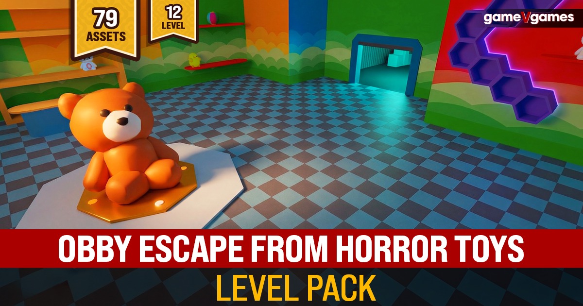 Obby Escape From Horror Toys Level Pack | 3D Environments | Unity Asset ...