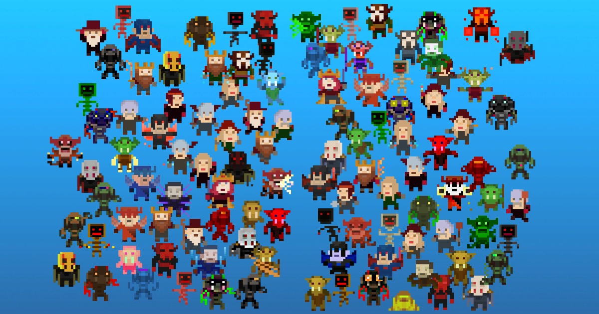 Tiny Pixel Heroes & Monsters - Pack 1 | 2D Characters | Unity Asset Store