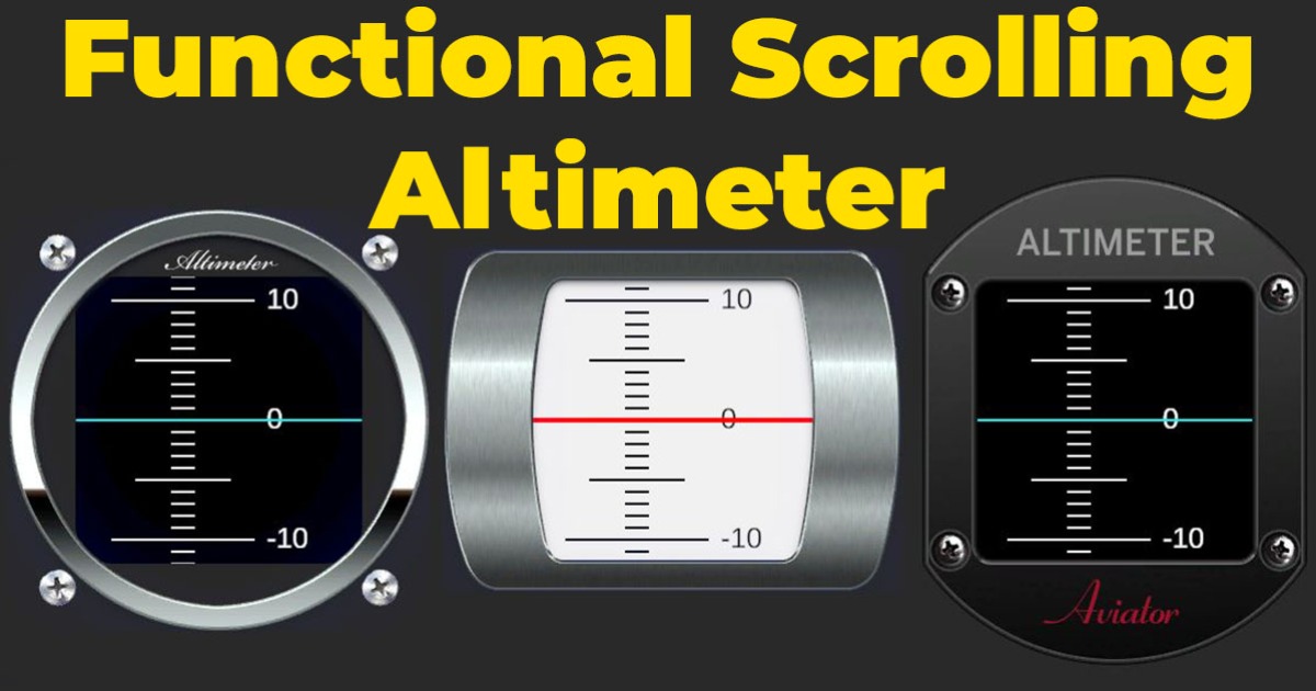 Altitude Blockui Functional Scrolling Altimeter | 2D GUI | Unity Asset Store