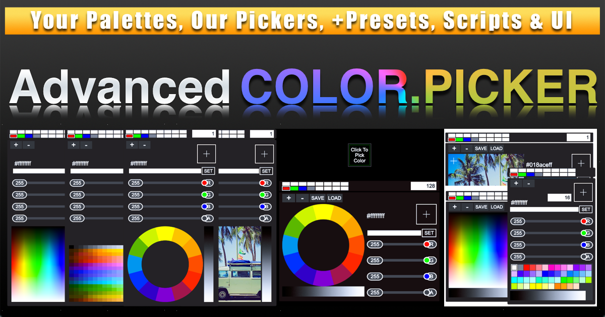 Advanced Color Picker | GUI Tools | Unity Asset Store