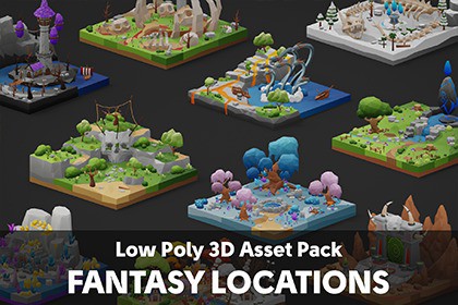 Low Poly Fantasy Locations