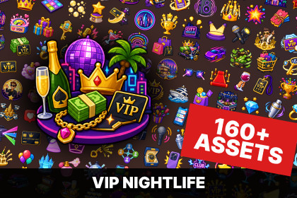 VIP Nightlife Luxury Party Social Club Rewards Icons Pack