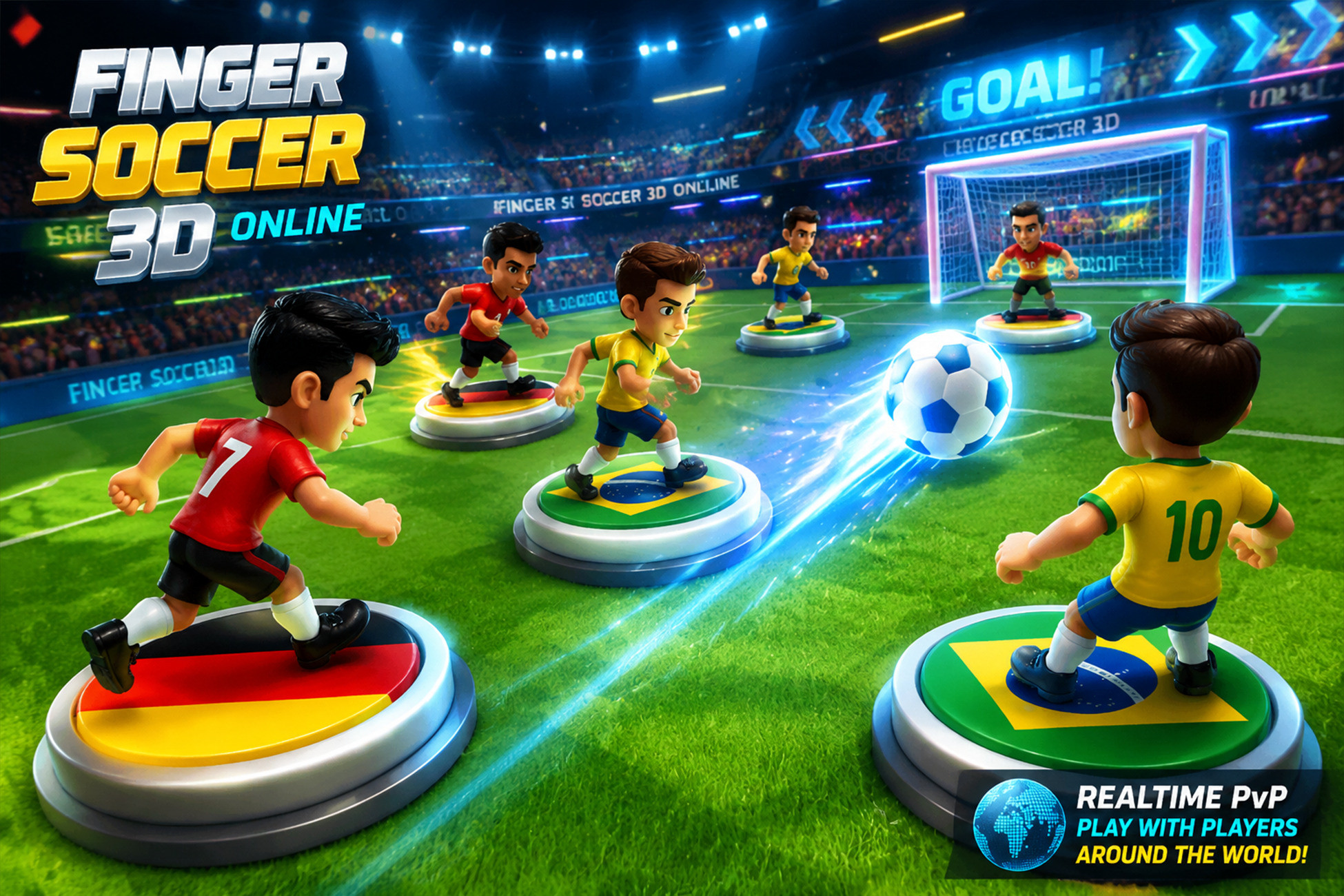 Finger Soccer 3D - Online PvP Multiplayer Game Template | Packs | Unity ...