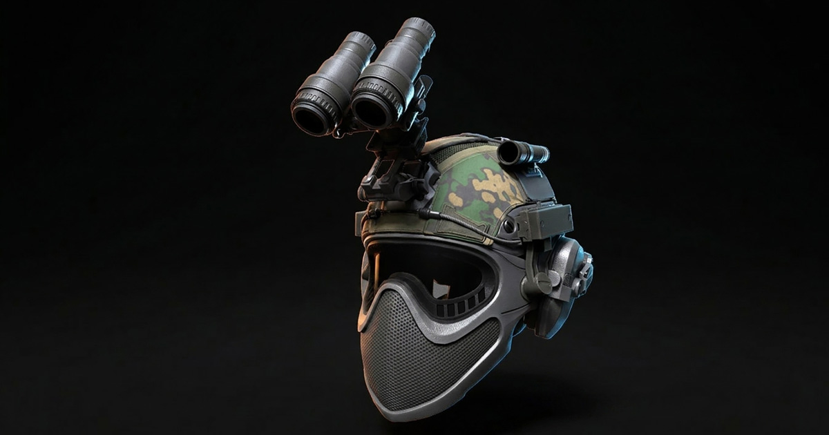 Tactical Helmet With Night Vision System B | Props | Unity Asset Store