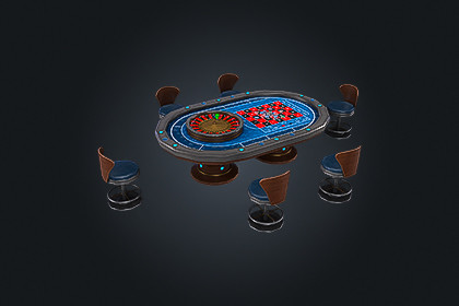Roulette Table V3 – Casino Gambling | Game Ready PBR | Built-In & URP Compatible