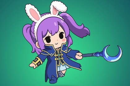 Mage 2D Spine Animation RPG Character