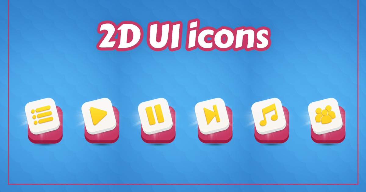 2d Icon Unity 2d Game UI Icons-Gui components | 2D Icons | Unity Asset Store