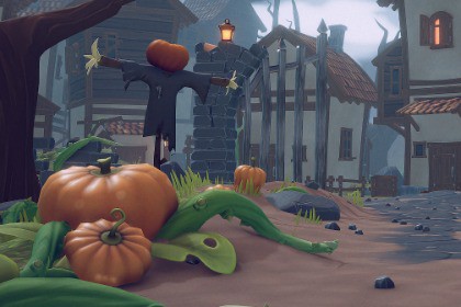 Halloween Cemetery and pumpkins pack