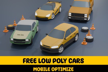Mobile Optimize-Free Low Poly Cars