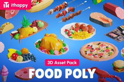 Food Poly - Low Poly 3D Models Pack