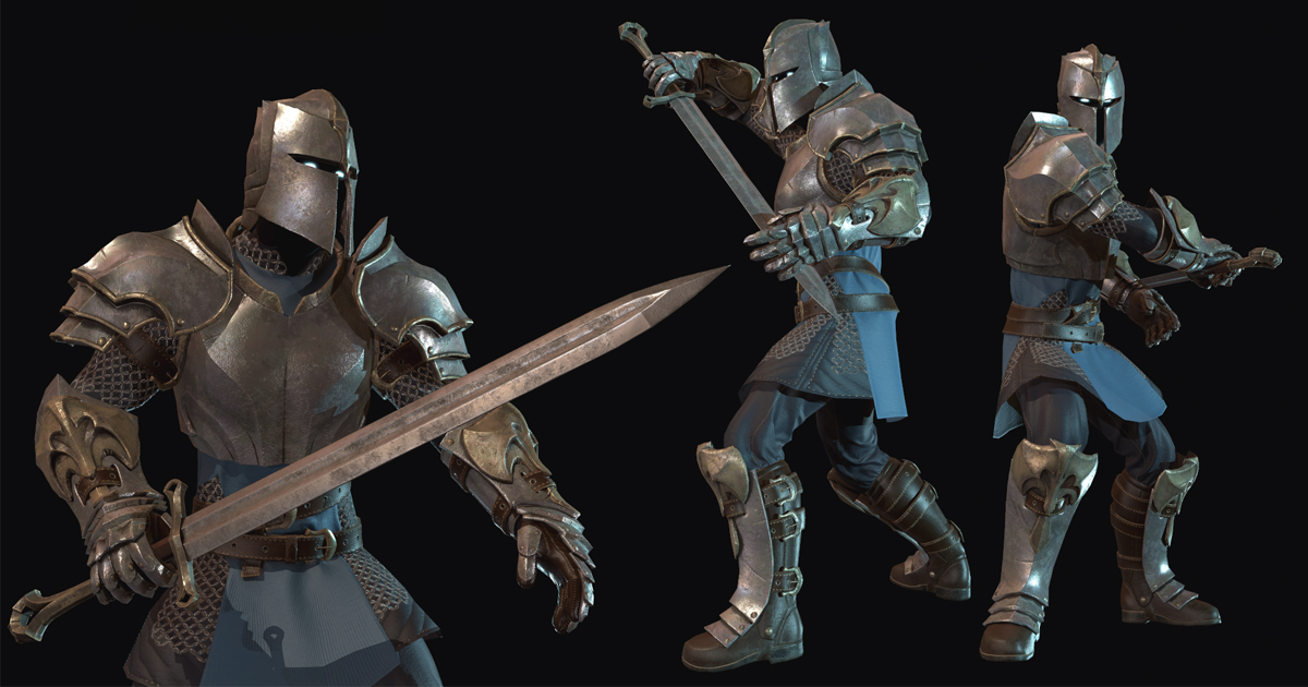 Unity 3d Knight Shadow Knight | 3D Characters | Unity Asset Store