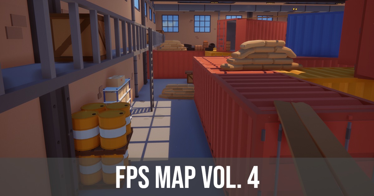Basic Fps Map Low Poly FPS Map Vol.4 | 3D Industrial | Unity Asset Store
