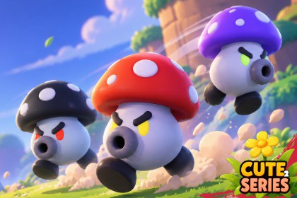 Mushroom Shooter Cute Series