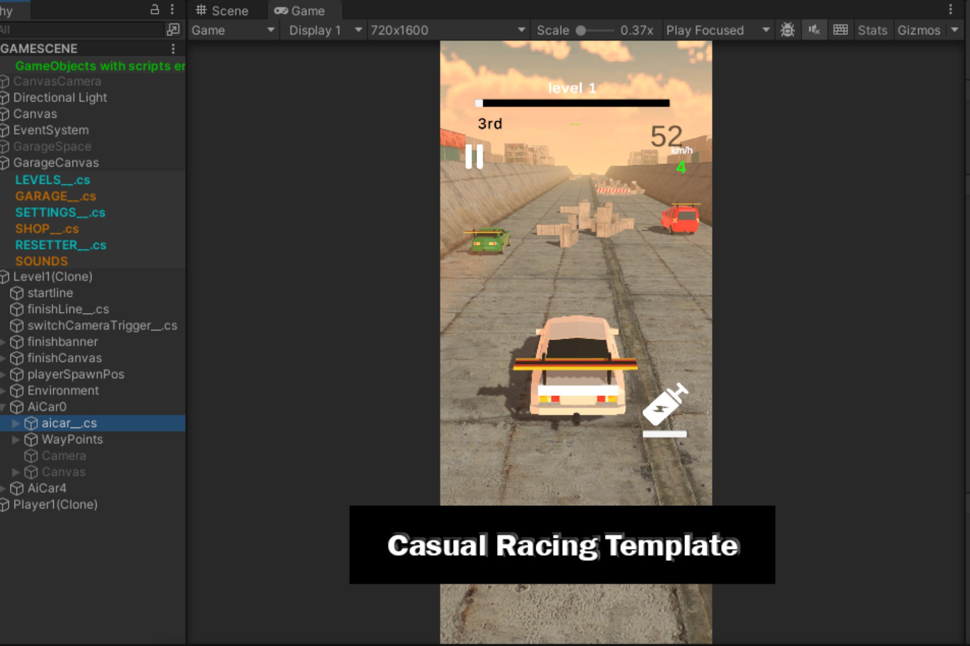A Casual Racing Template | システム | Unity Asset Store