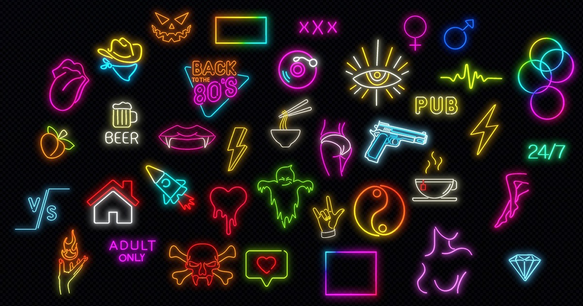Ultimate Neon Sign Pack 3 | 3D Props | Unity Asset Store