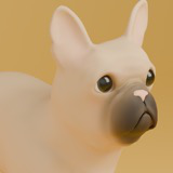 Animated French Bulldog
