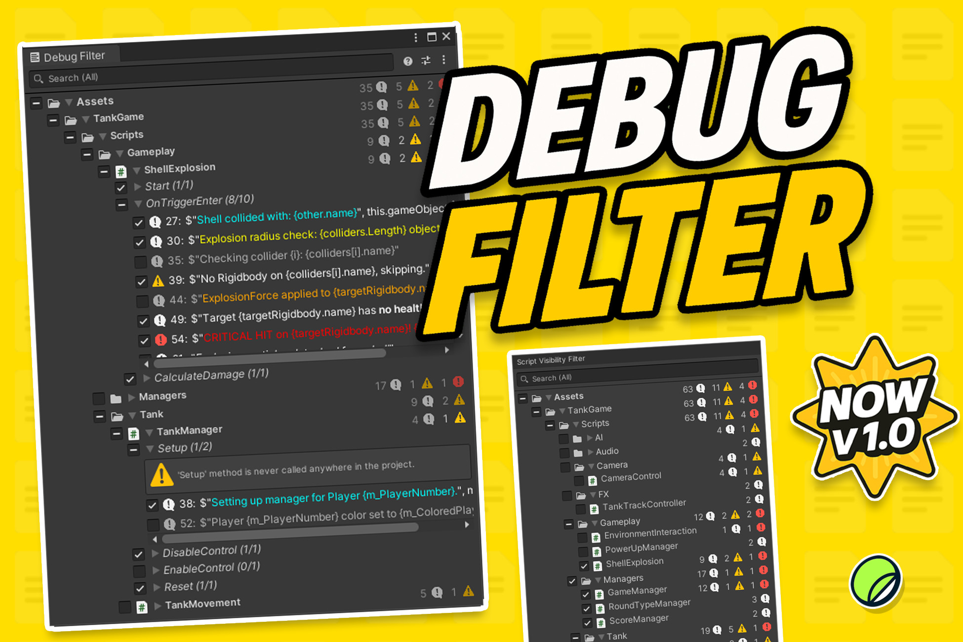 Debug Filter | Utilities Tools | Unity Asset Store