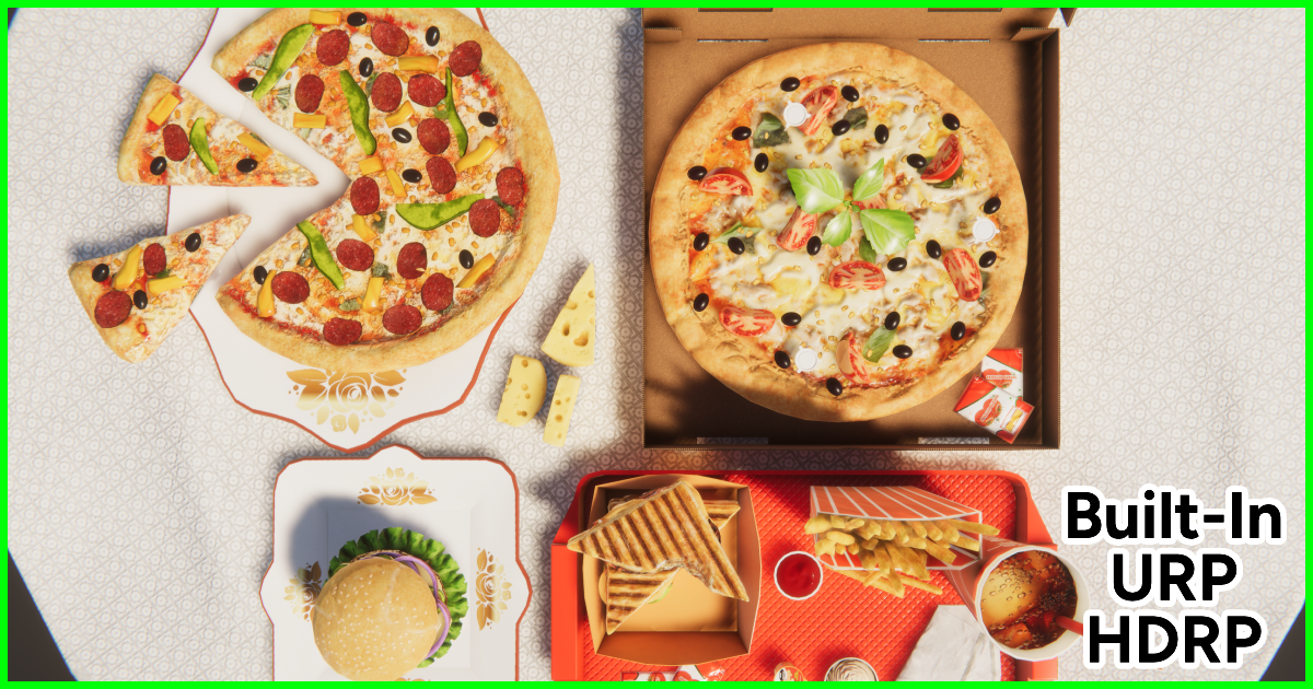 Fast Food Pack Vol - 1 | 3D Food | Unity Asset Store