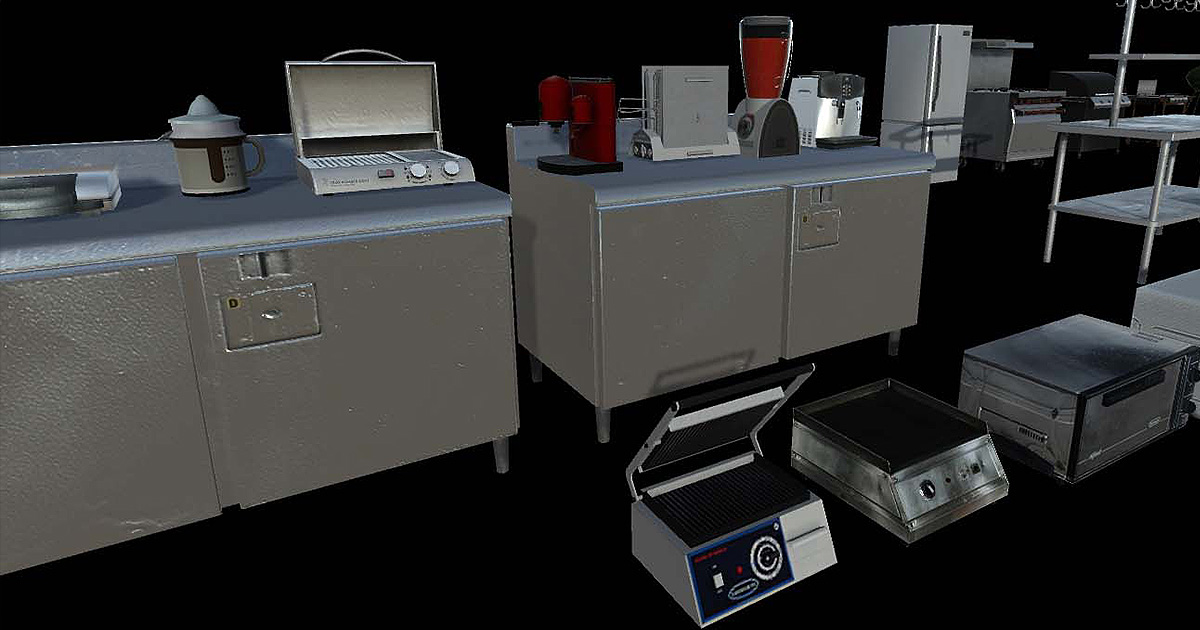Kitchen Appliances set1 | 3D Electronics | Unity Asset Store