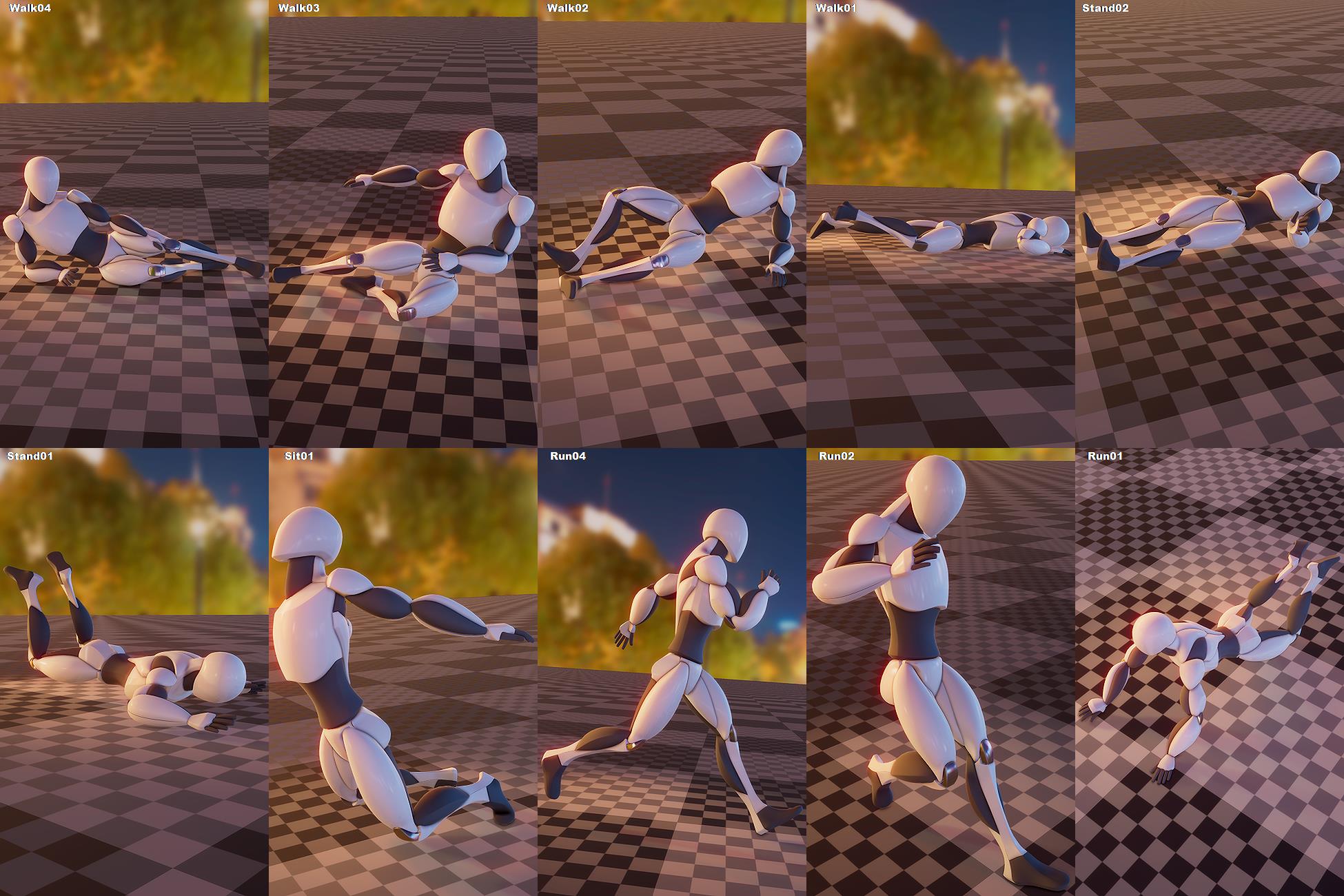 Gun Death animation package