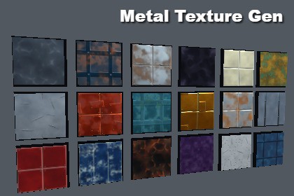 Metal Texture Gen | Stylized Procedural PBR Metal, Rust & Damage