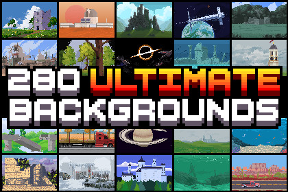 280 Ultimate Pixel Backgrounds Collection