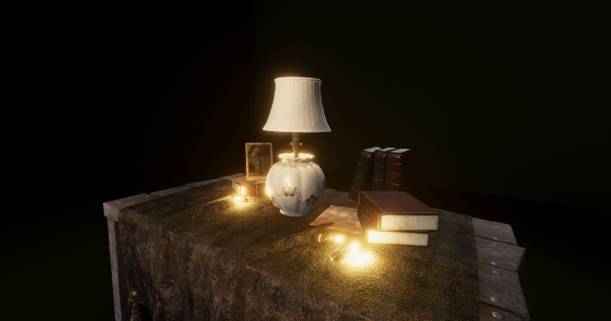 Antique Table Lamp | 3D 인테리어 | Unity Asset Store